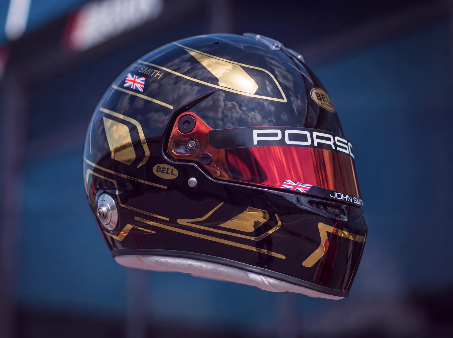 Monaco Sticker Kit for helmet Color Scheme #3 with Chrome (design pack) (Karting, Motorsport, Moto)