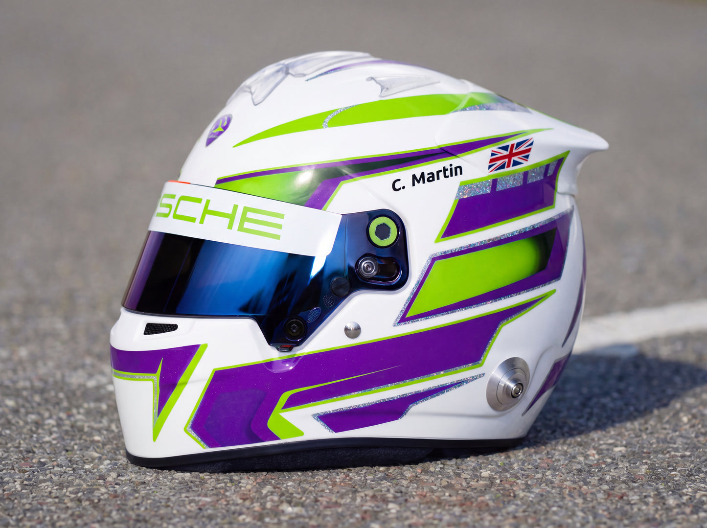 IMOLA Stickers for helmet Color scheme #3 (design pack) (Karting, Motorsport, Moto)