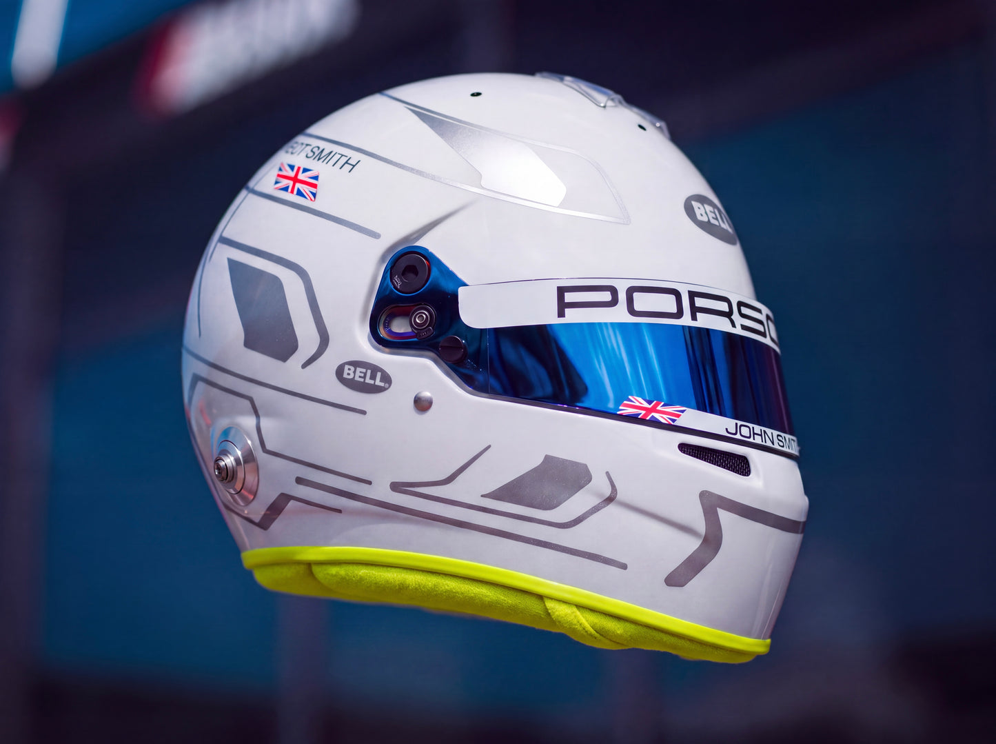 Monaco Sticker Kit for helmet Color Scheme #4 with Chrome (design pack) (Karting, Motorsport, Moto)