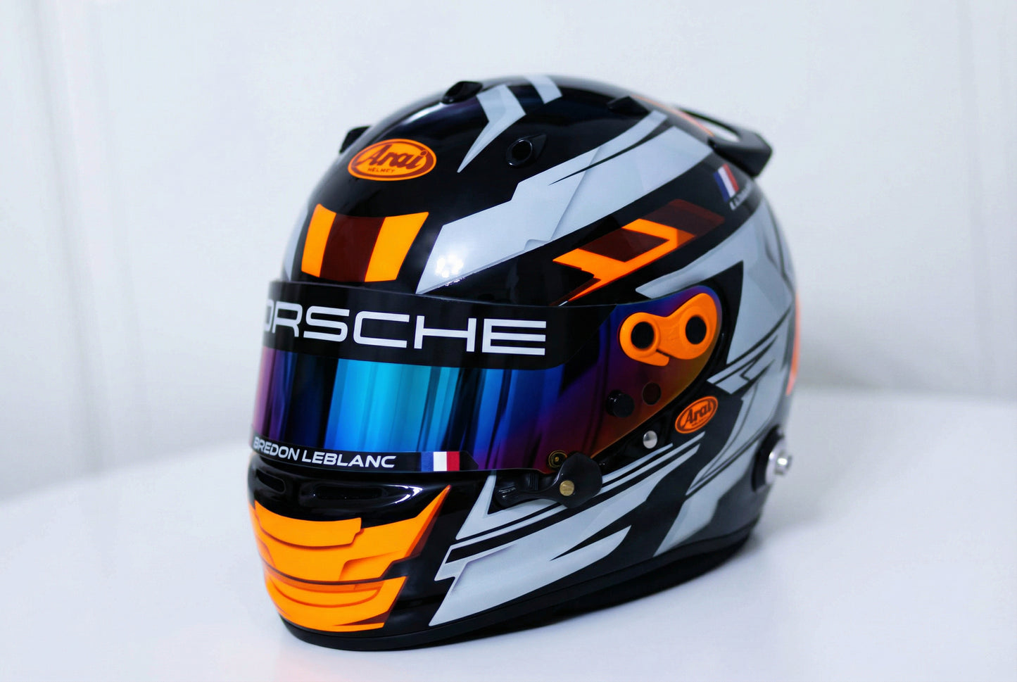 LONATO Sticker Kit for helmet Color Scheme #6 FLUO WHITE helmet (design pack) (Karting, Motorsport, Moto)