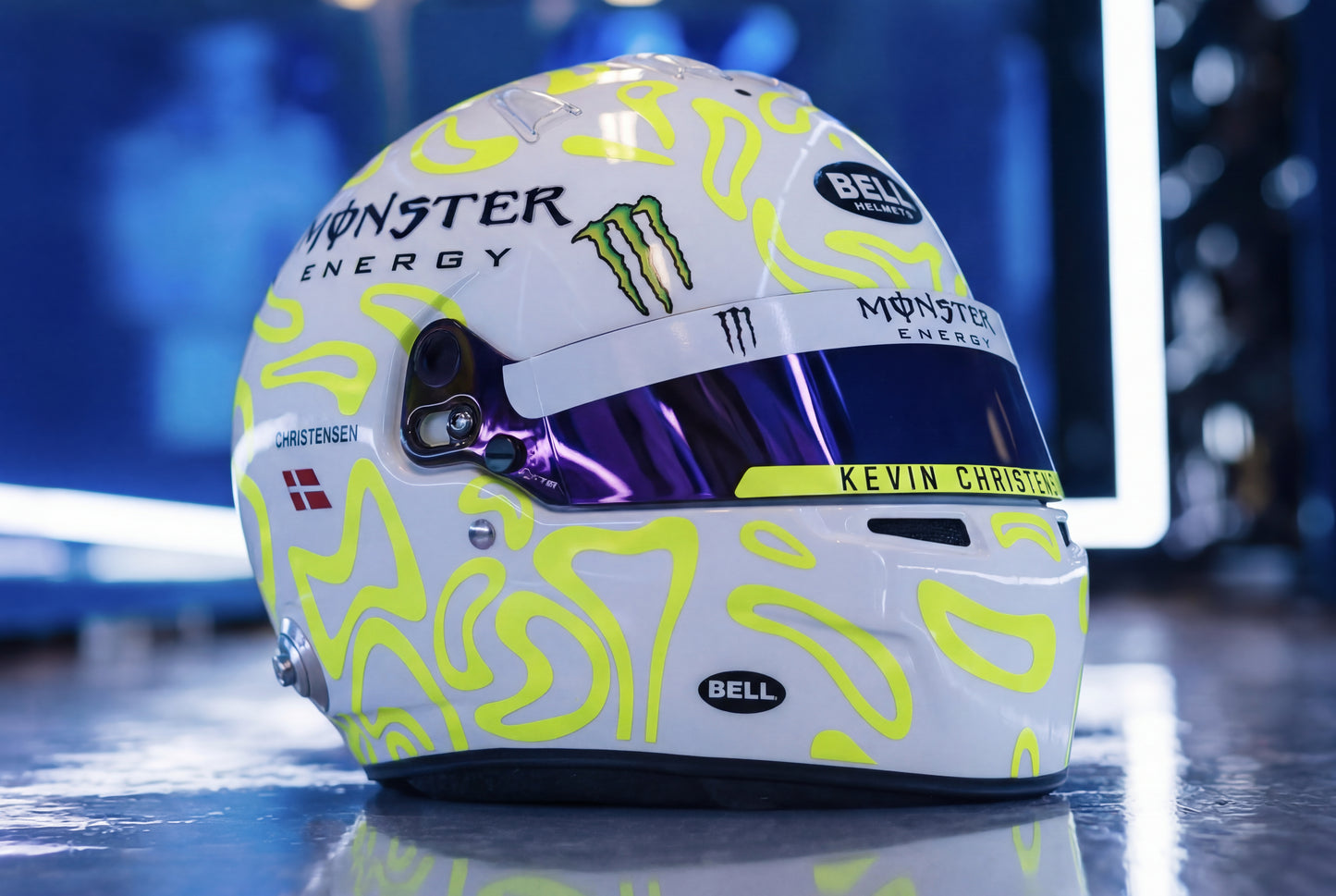 PLASMA v.2 Sticker Kit for helmet Color Scheme #1 with FLUO (design pack) (Karting, Motorsport, Moto)