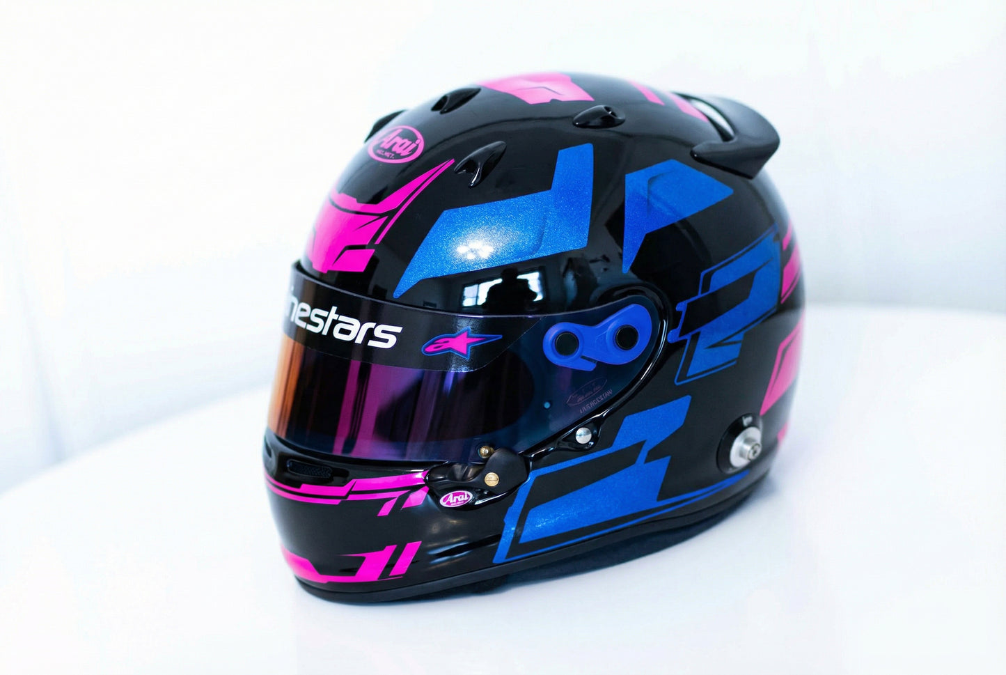 MISANO Sticker Kit for helmet Color Scheme #5 BLUE METALLIC (design pack) (Karting, Motorsport, Moto)