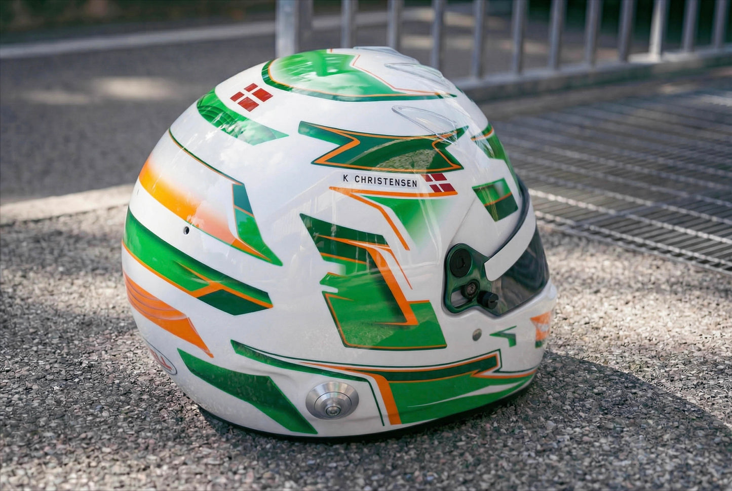ALPHA Sticker Kit for helmet Color Scheme #6 (design pack) (Karting, Motorsport, Moto)