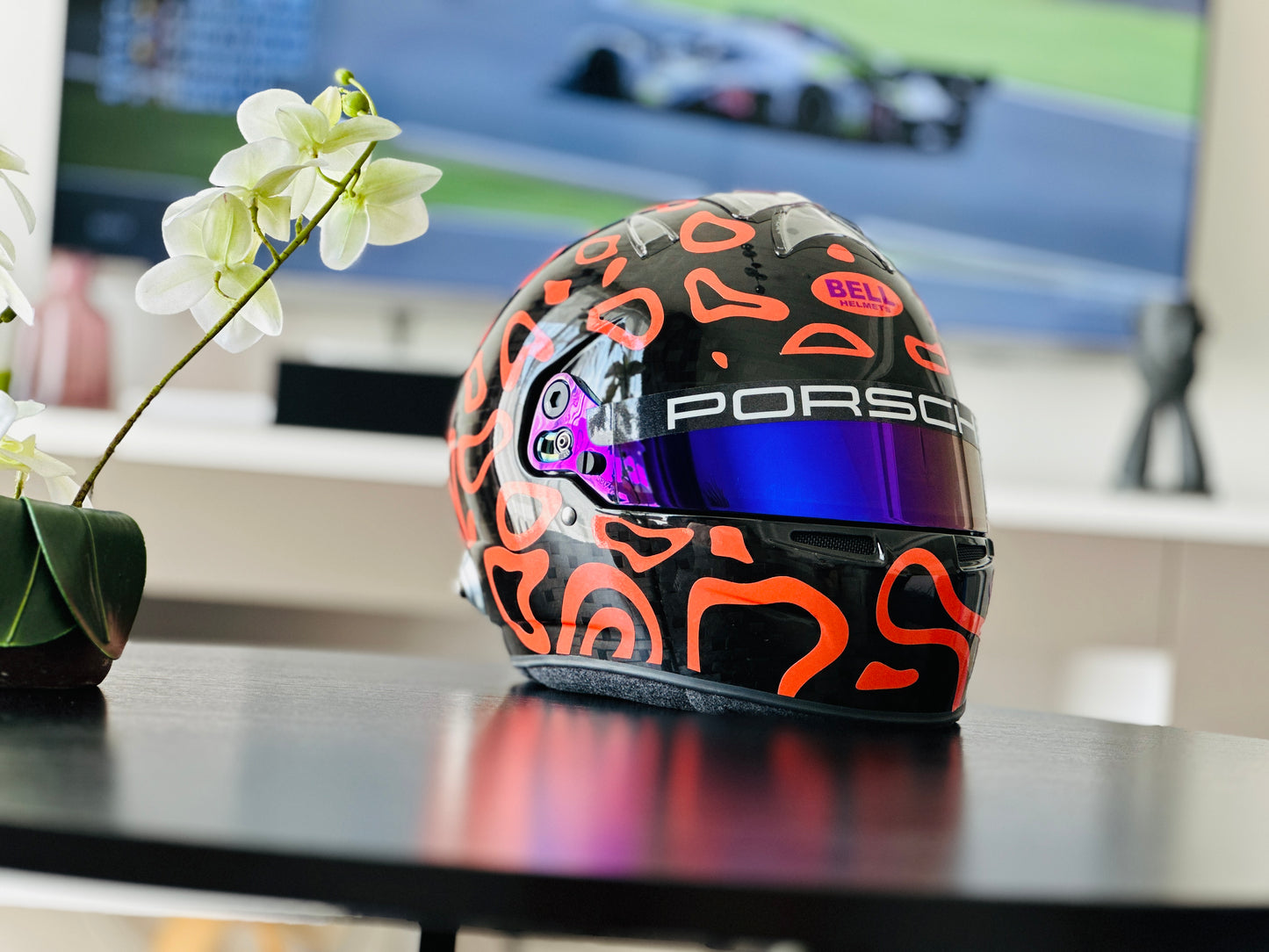PLASMA Sticker Kit for helmet in Color scheme #2 with part FLUO (design pack) (Karting, Motorsport, Moto)
