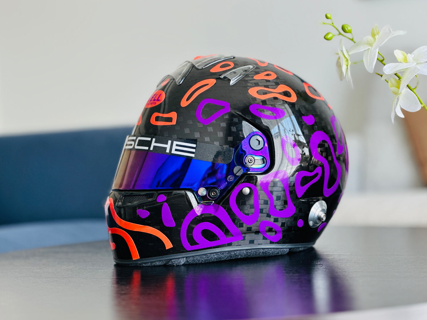 PLASMA Sticker Kit for helmet in Color scheme #2 with part FLUO (design pack) (Karting, Motorsport, Moto)