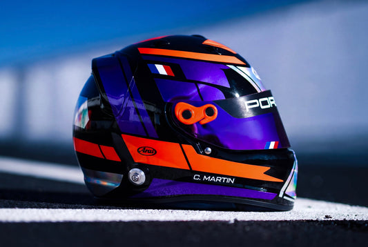 CORSA Sticker Kit for helmet Color Scheme #1 with Fluo & Chrome (design pack) (Karting, Motorsport, Moto)