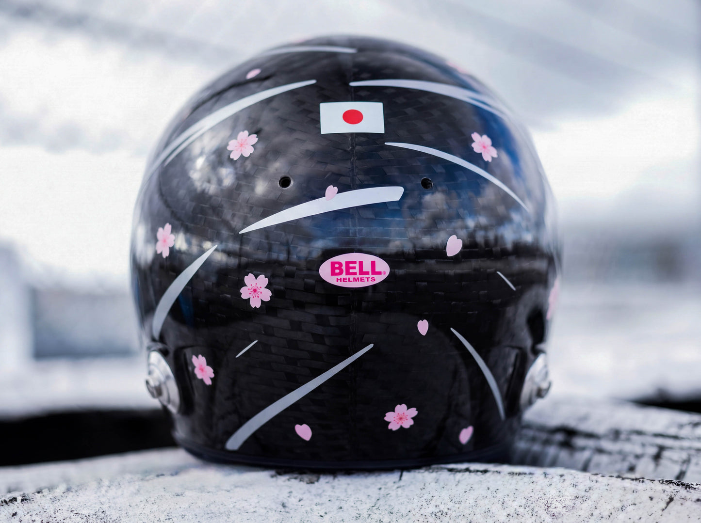 SAKURA Helmet Sticker Pack Color Scheme #1 Pink & Silver Metal (design pack) (Karting, Motorsport, Moto)