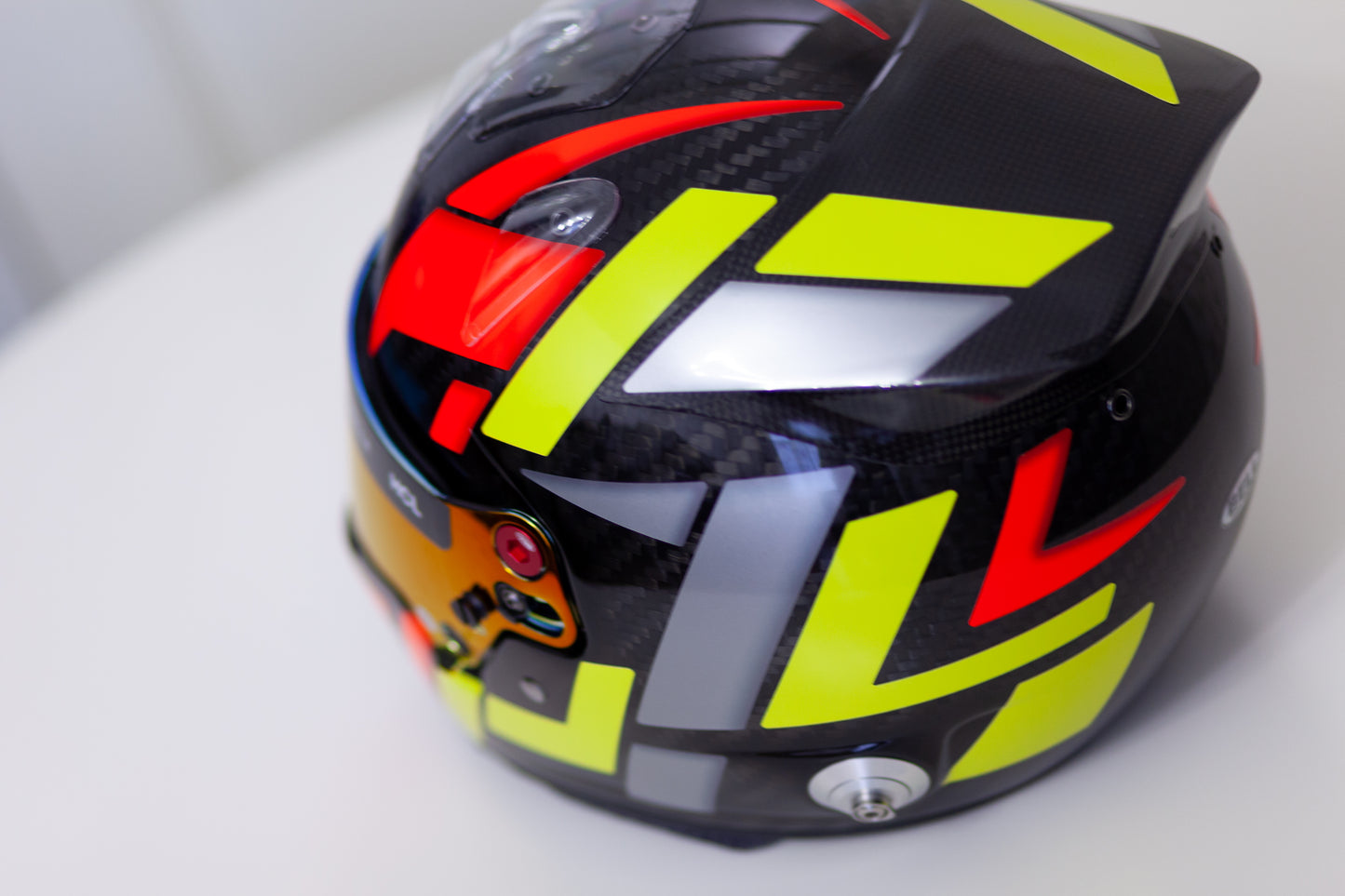 FORMULA Helmet Sticker Kit Color Scheme #3 with part FLUO (design pack) (Karting, Motorsport)