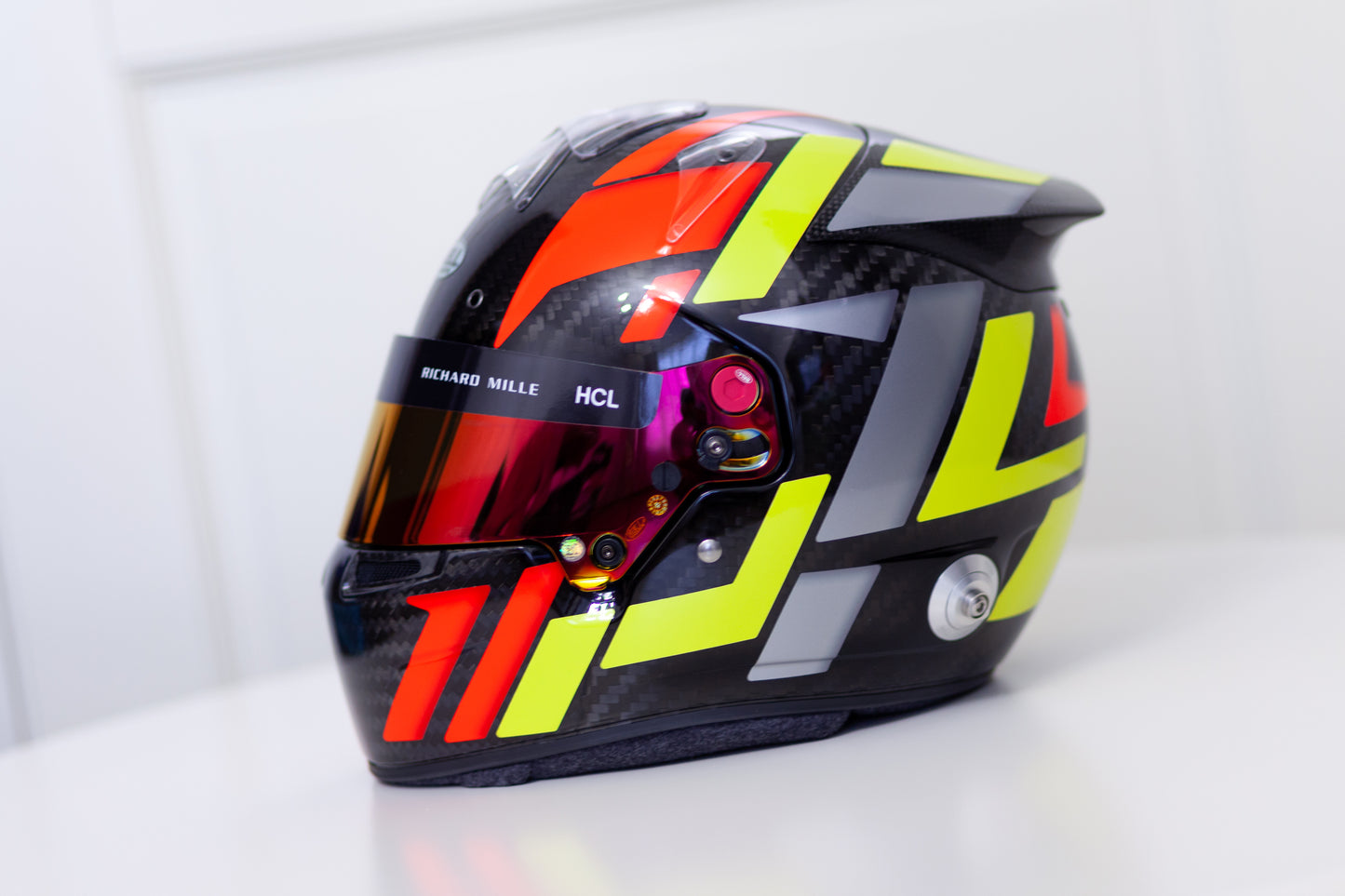 FORMULA Helmet Sticker Kit Color Scheme #3 with part FLUO (design pack) (Karting, Motorsport)