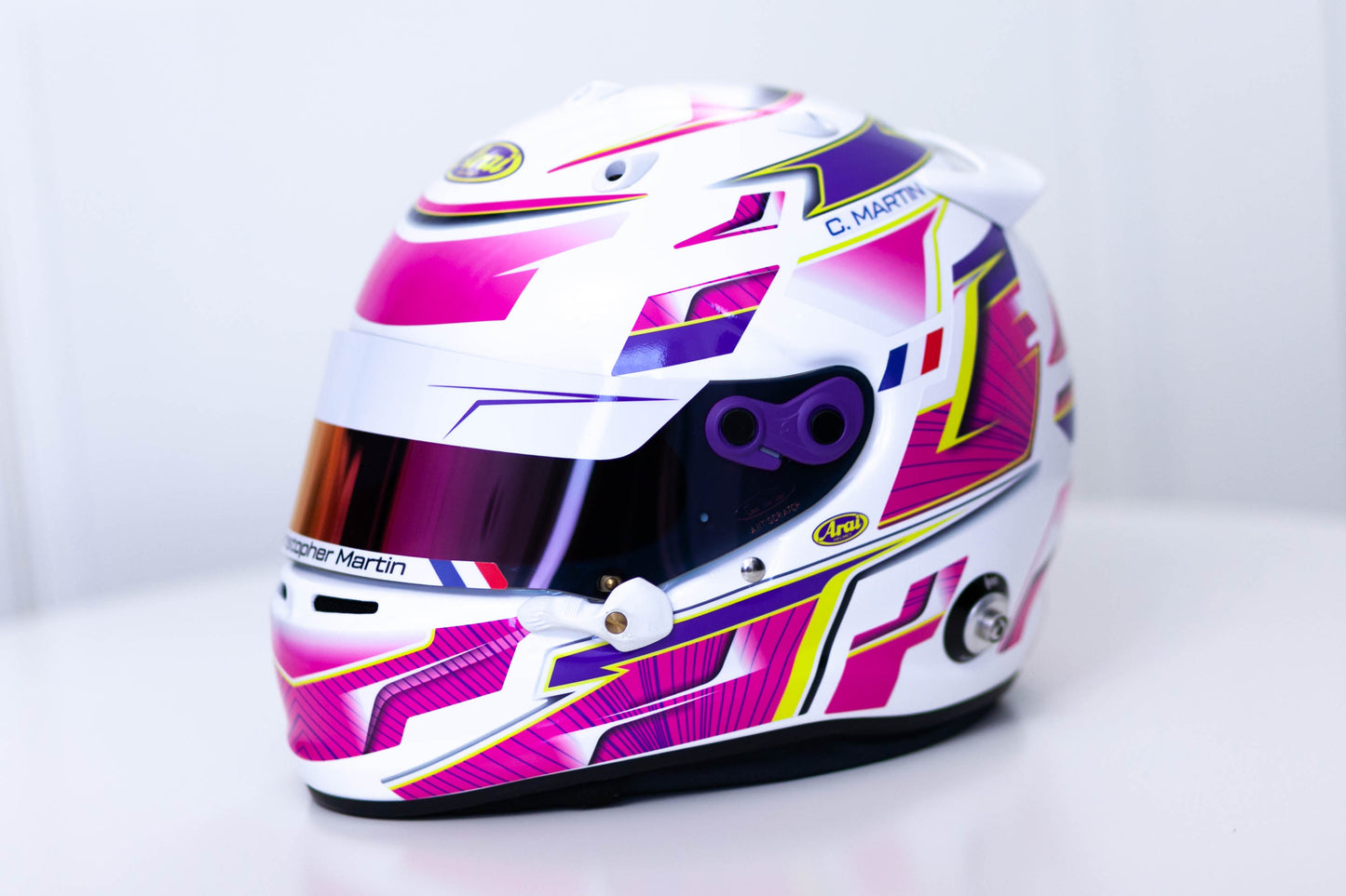 ALPHA Sticker Kit for helmet Color Scheme #3 (design pack) (Karting, Motorsport, Moto)