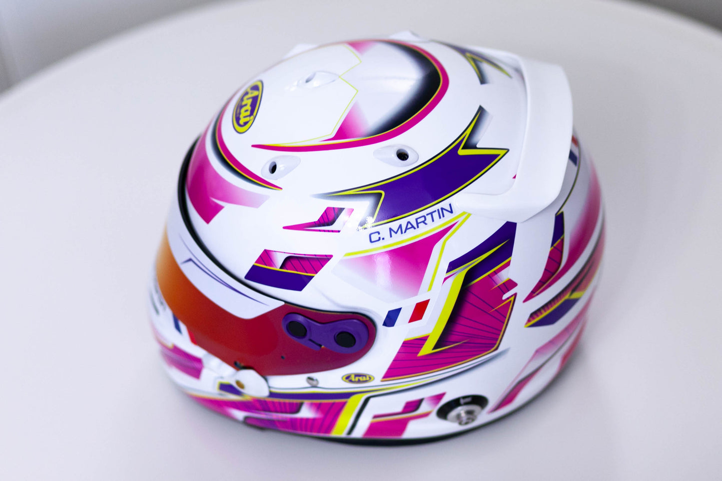 ALPHA Sticker Kit for helmet Color Scheme #3 (design pack) (Karting, Motorsport, Moto)