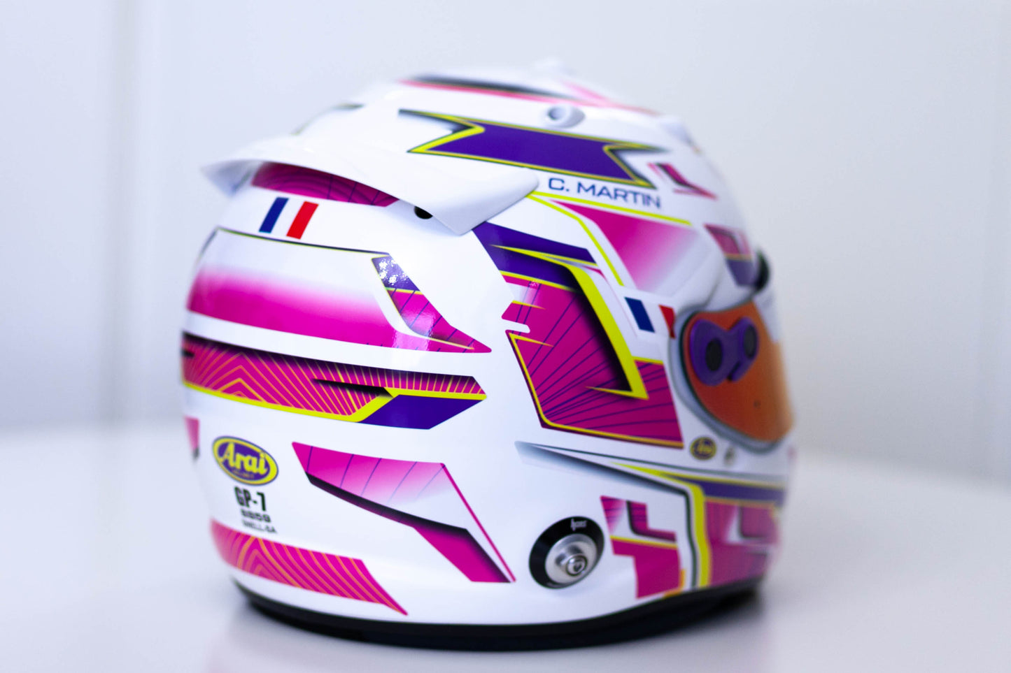 ALPHA Sticker Kit for helmet Color Scheme #3 (design pack) (Karting, Motorsport, Moto)