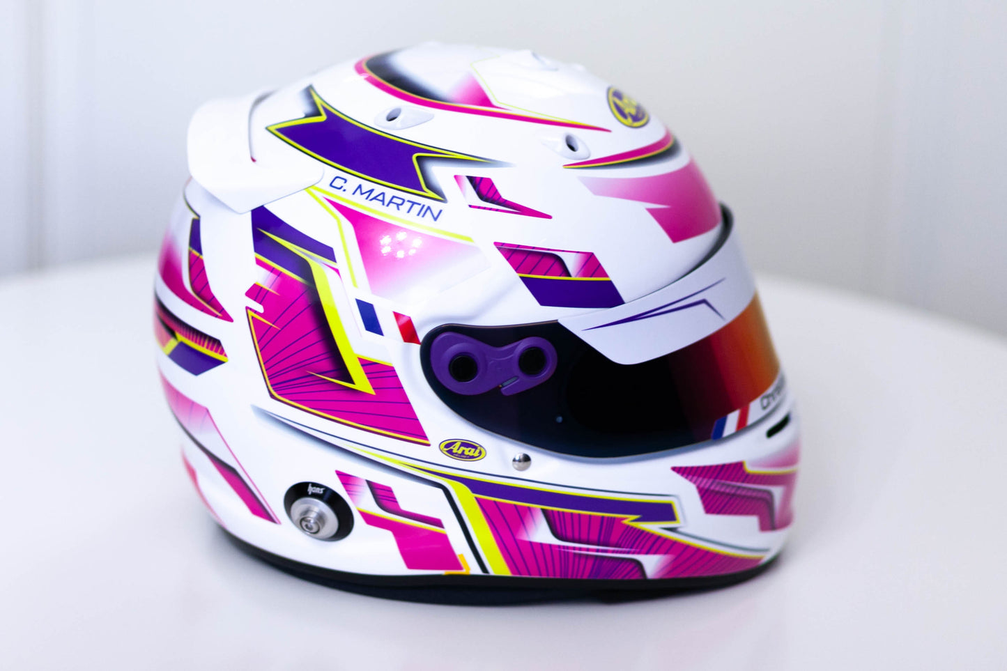 ALPHA Sticker Kit for helmet Color Scheme #3 (design pack) (Karting, Motorsport, Moto)