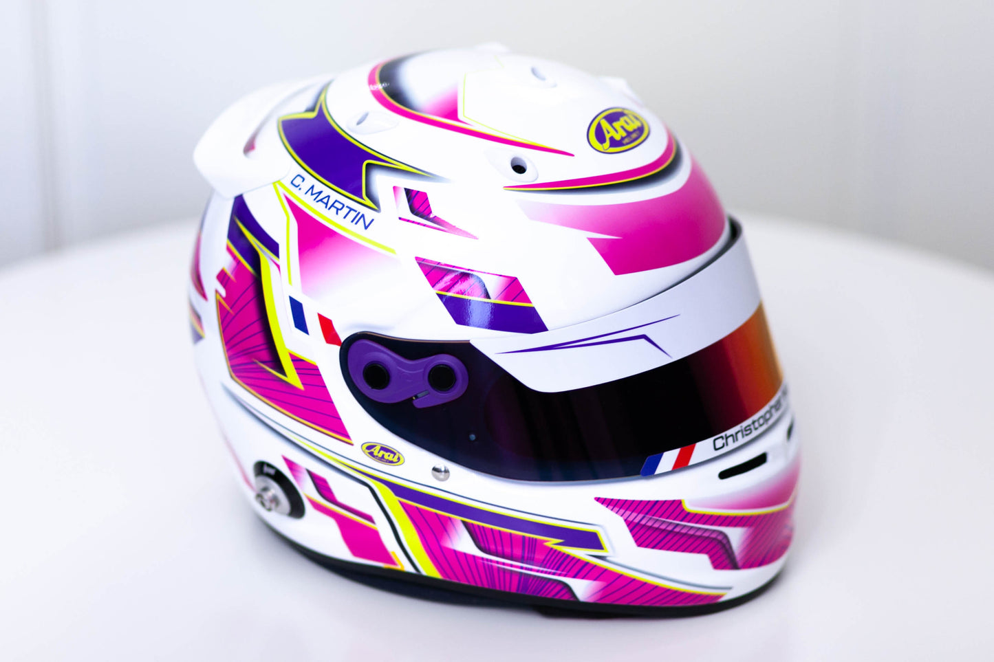 ALPHA Sticker Kit for helmet Color Scheme #3 (design pack) (Karting, Motorsport, Moto)