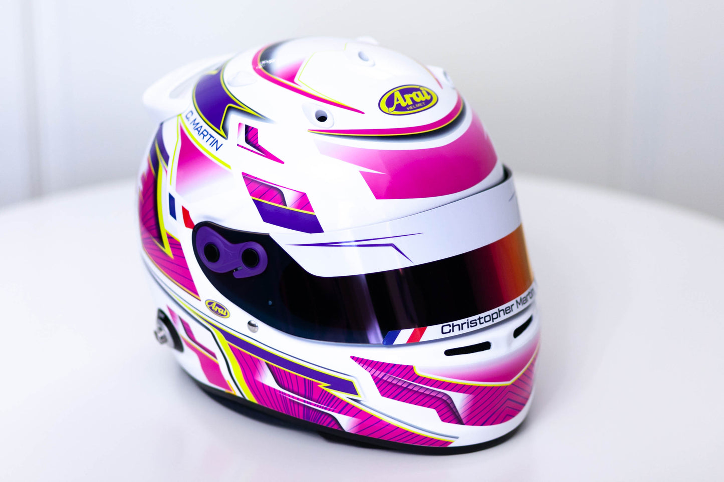 ALPHA Sticker Kit for helmet Color Scheme #3 (design pack) (Karting, Motorsport, Moto)