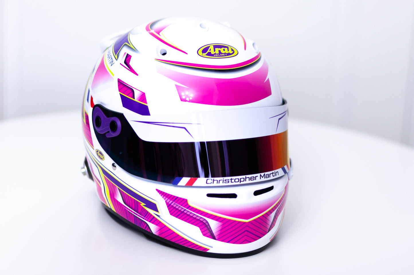 ALPHA Sticker Kit for helmet Color Scheme #3 (design pack) (Karting, Motorsport, Moto)