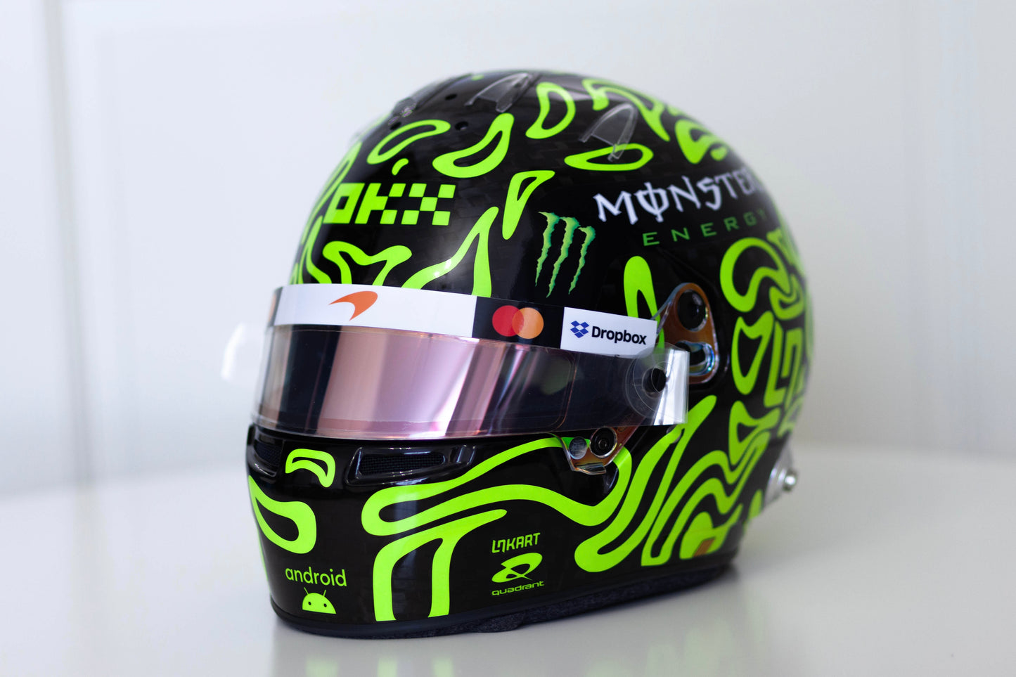 LANDO 2026 Sticker Kit for helmet Color Scheme #4 with Glitter metallic (design pack) (Karting, Motorsport, Moto)