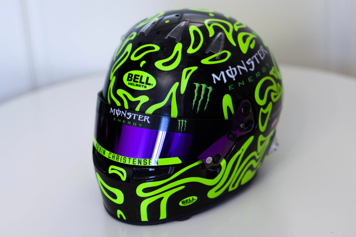 PLASMA v.2 Sticker Kit for helmet Color Scheme #1 with FLUO (design pack) (Karting, Motorsport, Moto)