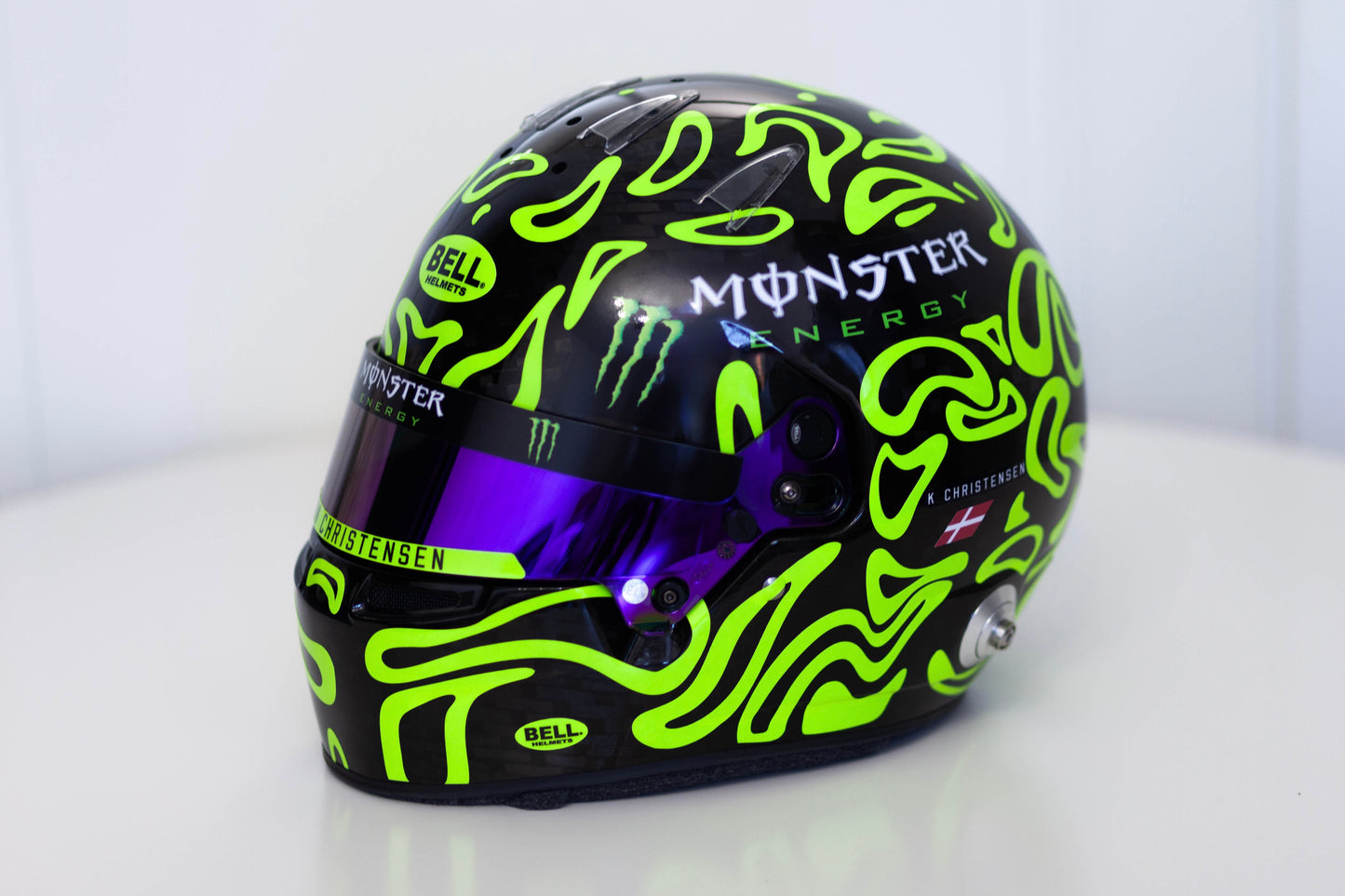 PLASMA v.2 Sticker Kit for helmet Color Scheme #1 with FLUO (design pack) (Karting, Motorsport, Moto)