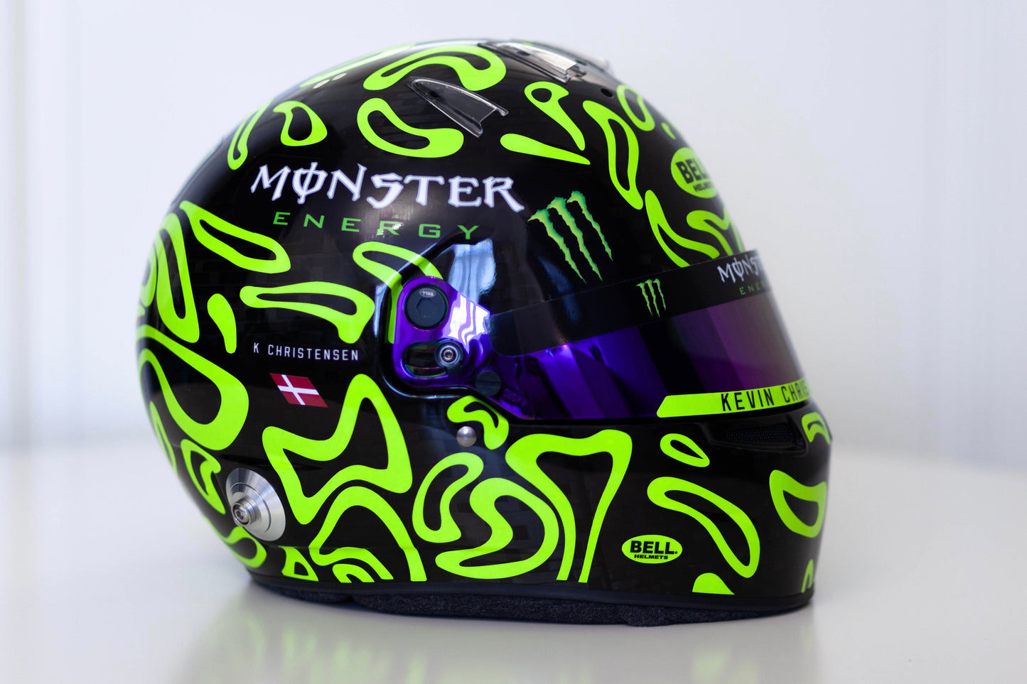 PLASMA v.2 Sticker Kit for helmet Color Scheme #1 with FLUO (design pack) (Karting, Motorsport, Moto)