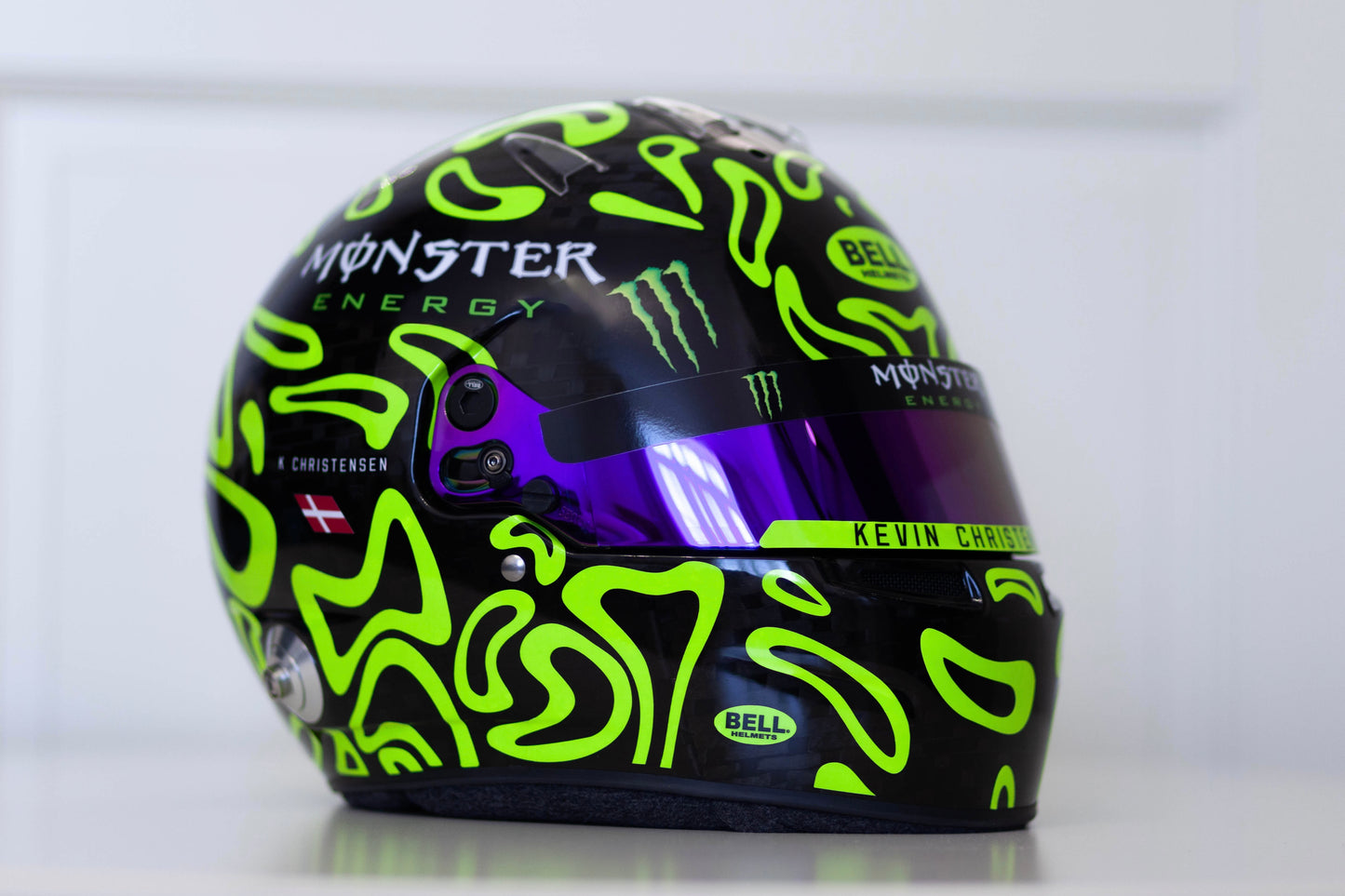 PLASMA v.2 Sticker Kit for helmet Color Scheme #1 with FLUO (design pack) (Karting, Motorsport, Moto)