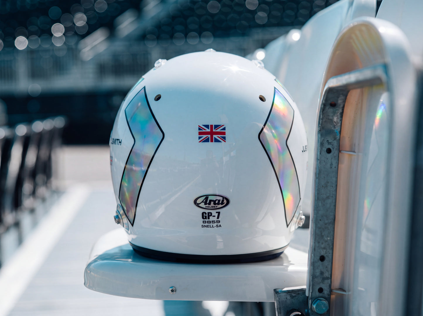 RACING Sticker Kit for helmet Color Scheme #2 Chrome (design pack) (Karting, Motorsport, Moto)