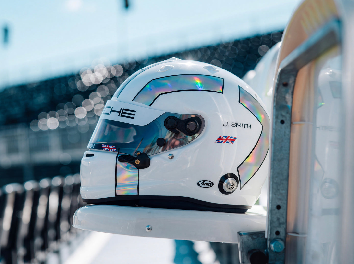 RACING Sticker Kit for helmet Color Scheme #2 Chrome (design pack) (Karting, Motorsport, Moto)