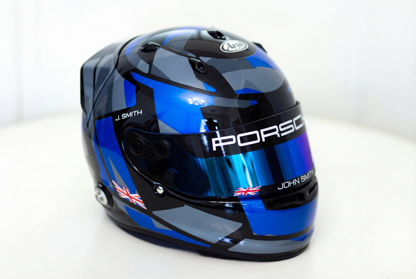 ASCARI Sticker Kit for helmet Color Scheme #5 CAMU Graphics (design pack) (Karting, Motorsport, Moto)