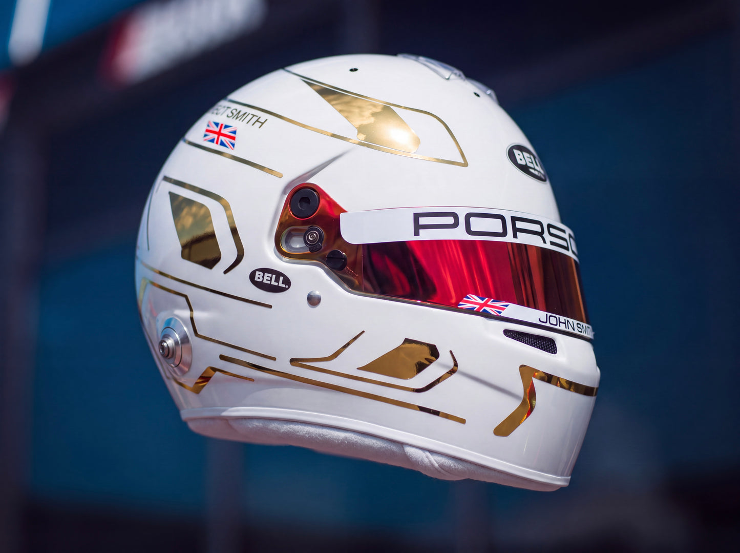 Monaco Sticker Kit for helmet Color Scheme #3 with Chrome (design pack) (Karting, Motorsport, Moto)
