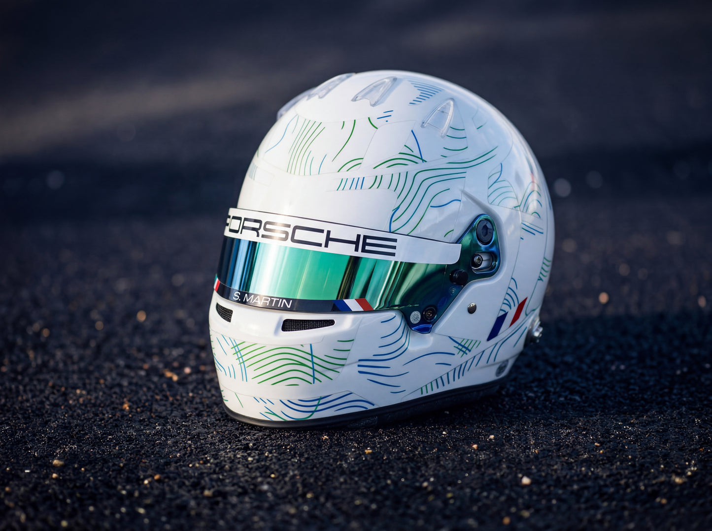 ASCARI Sticker Kit for helmet Color Scheme #7 VAWE Graphics (design pack) (Karting, Motorsport, Moto)