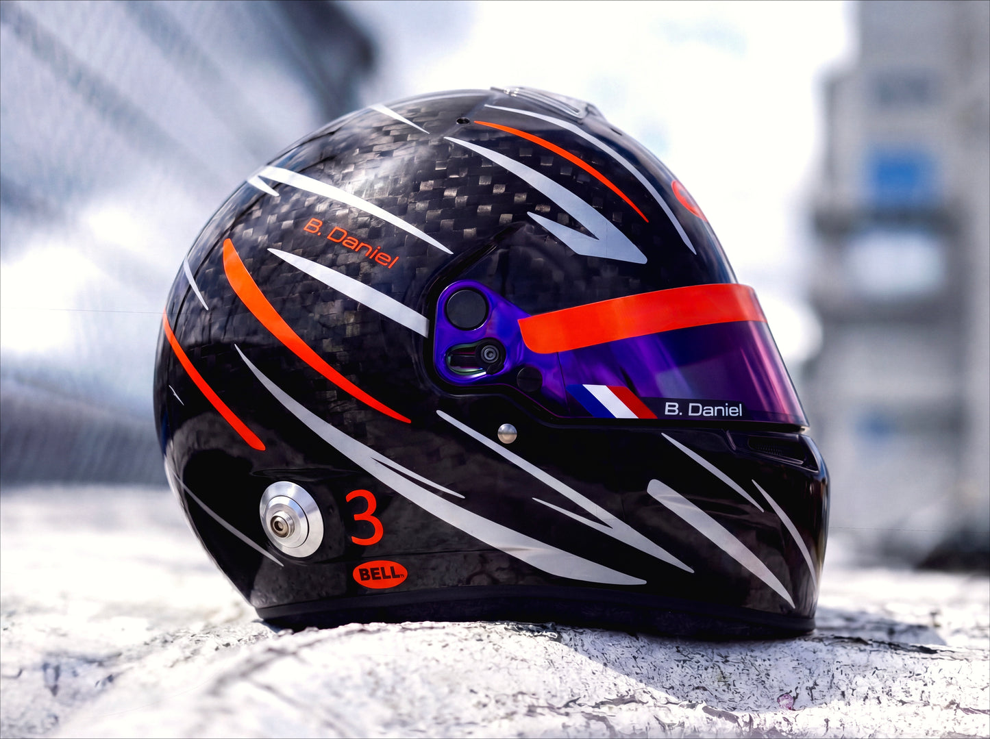 FLOW Helmet Sticker Pack Color Scheme #1 Fluo & Silver Metal (design pack) (Karting, Motorsport, Moto)