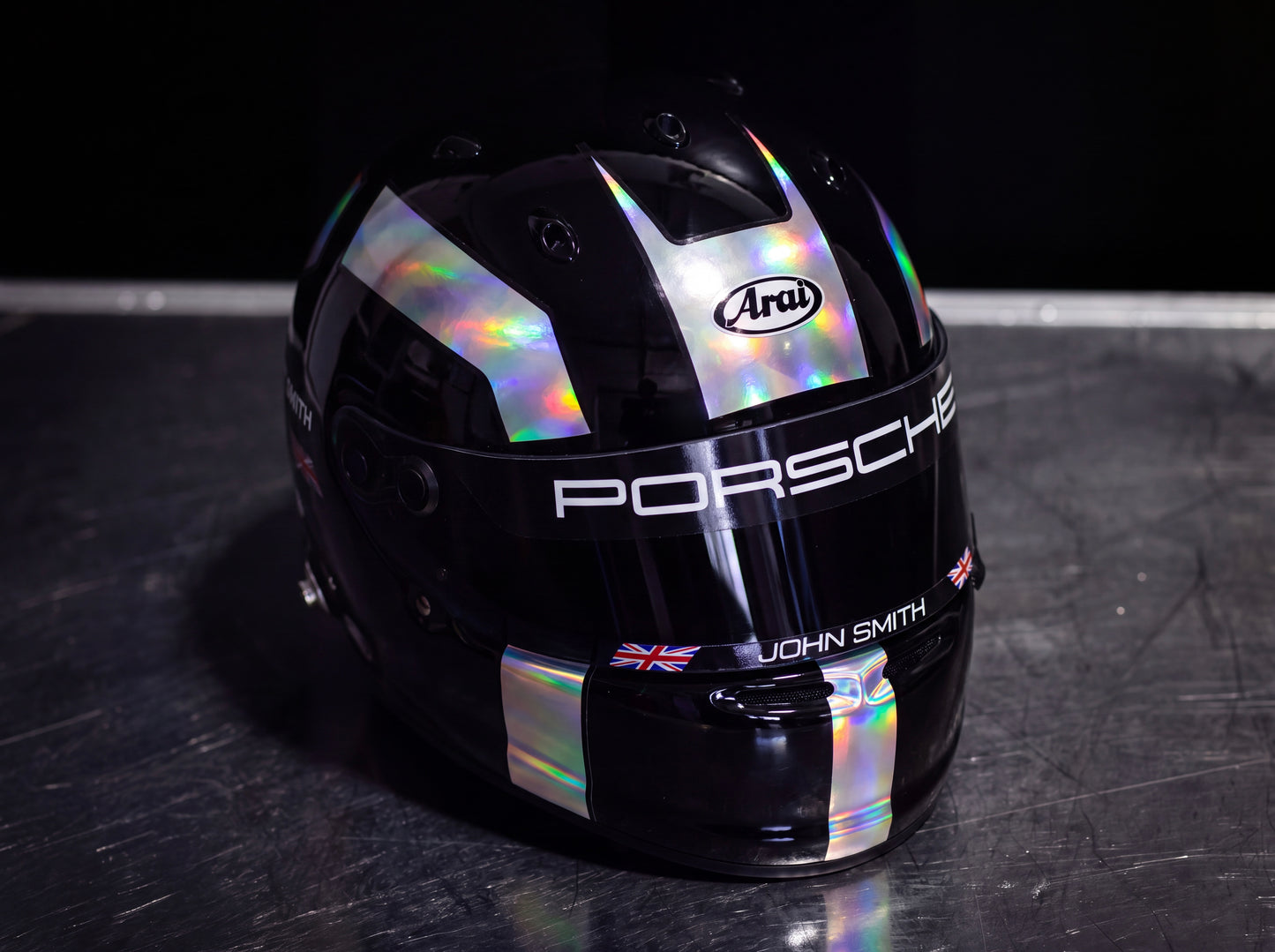 RACING Sticker Kit for helmet Color Scheme #2 Chrome (design pack) (Karting, Motorsport, Moto)