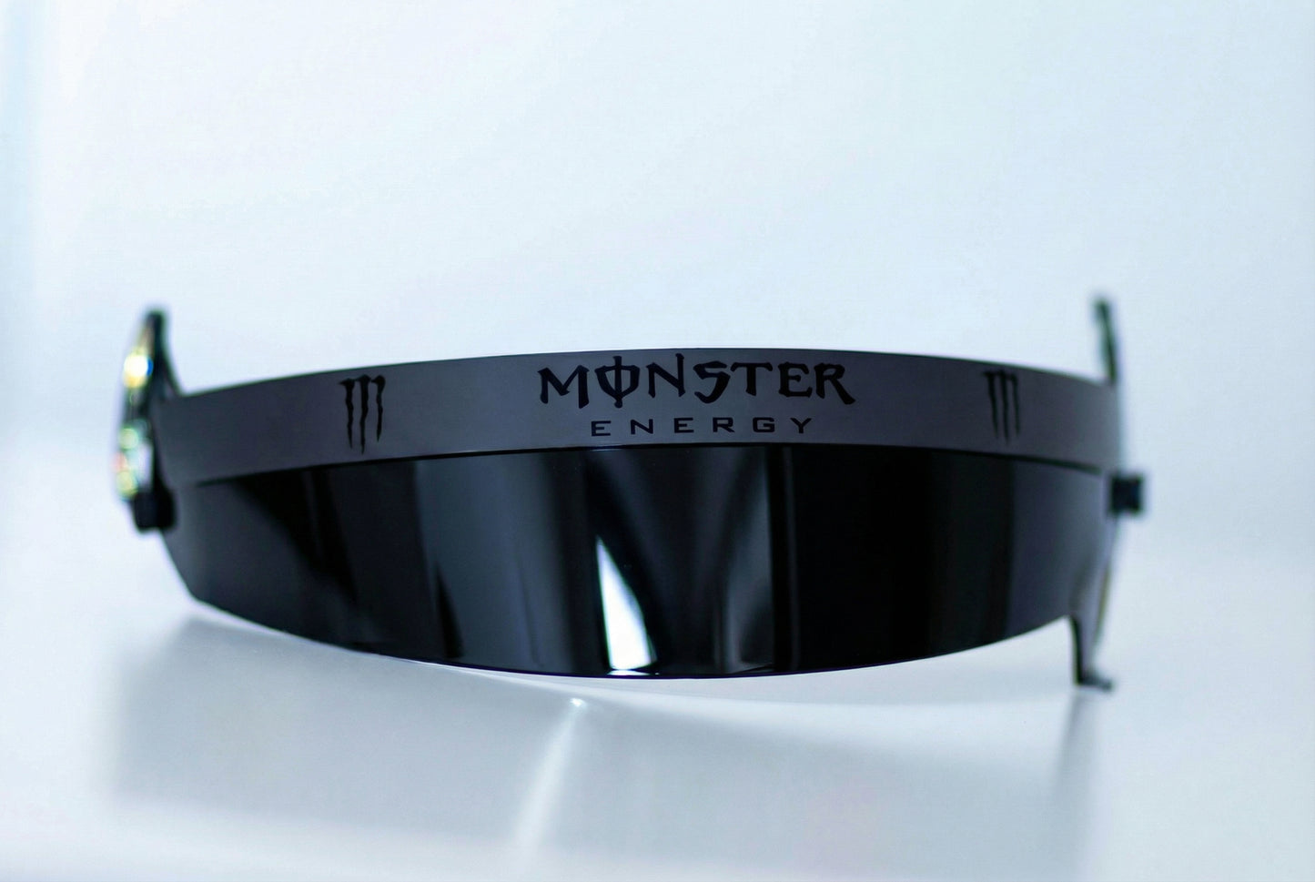 Monster E Visor Sticker in Metal or Fluo (Karting, Motorsport, Moto)