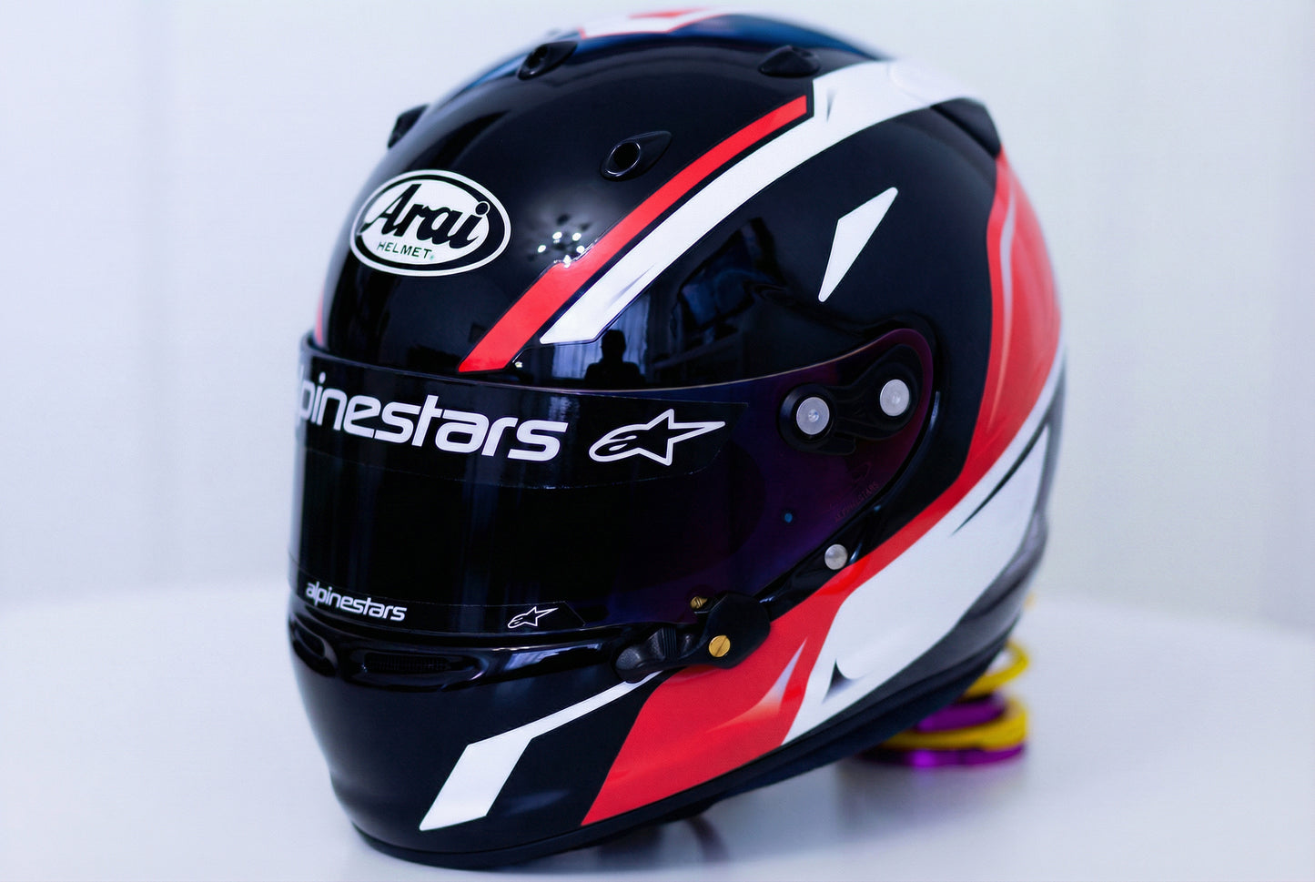 SPEED Stickers for helmet Color scheme #1 (design pack) (Karting, Motorsport, Moto)