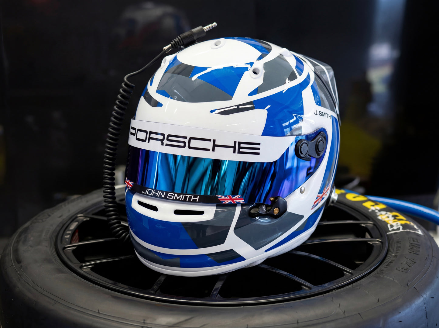 ASCARI Sticker Kit for helmet Color Scheme #5 CAMU Graphics (design pack) (Karting, Motorsport, Moto)