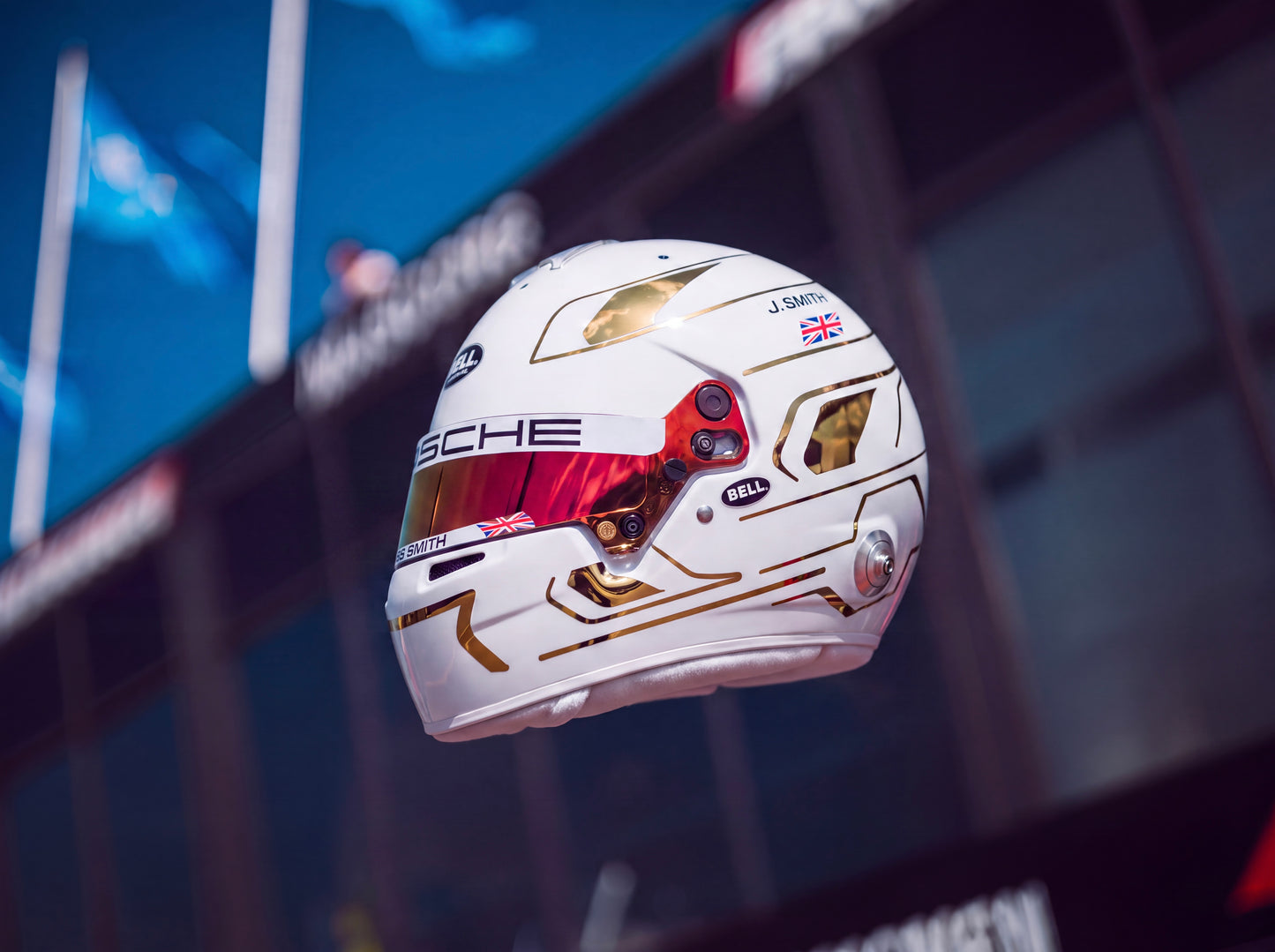 Monaco Sticker Kit for helmet Color Scheme #3 with Chrome (design pack) (Karting, Motorsport, Moto)