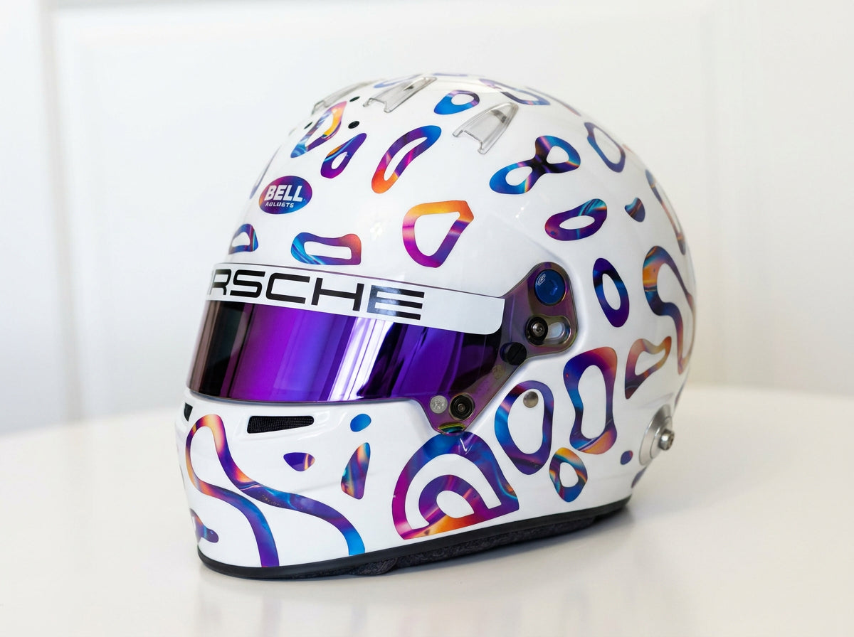 PLASMA Sticker Kit for helmet in Color scheme #3 (design pack) (Karting, Motorsport, Moto)