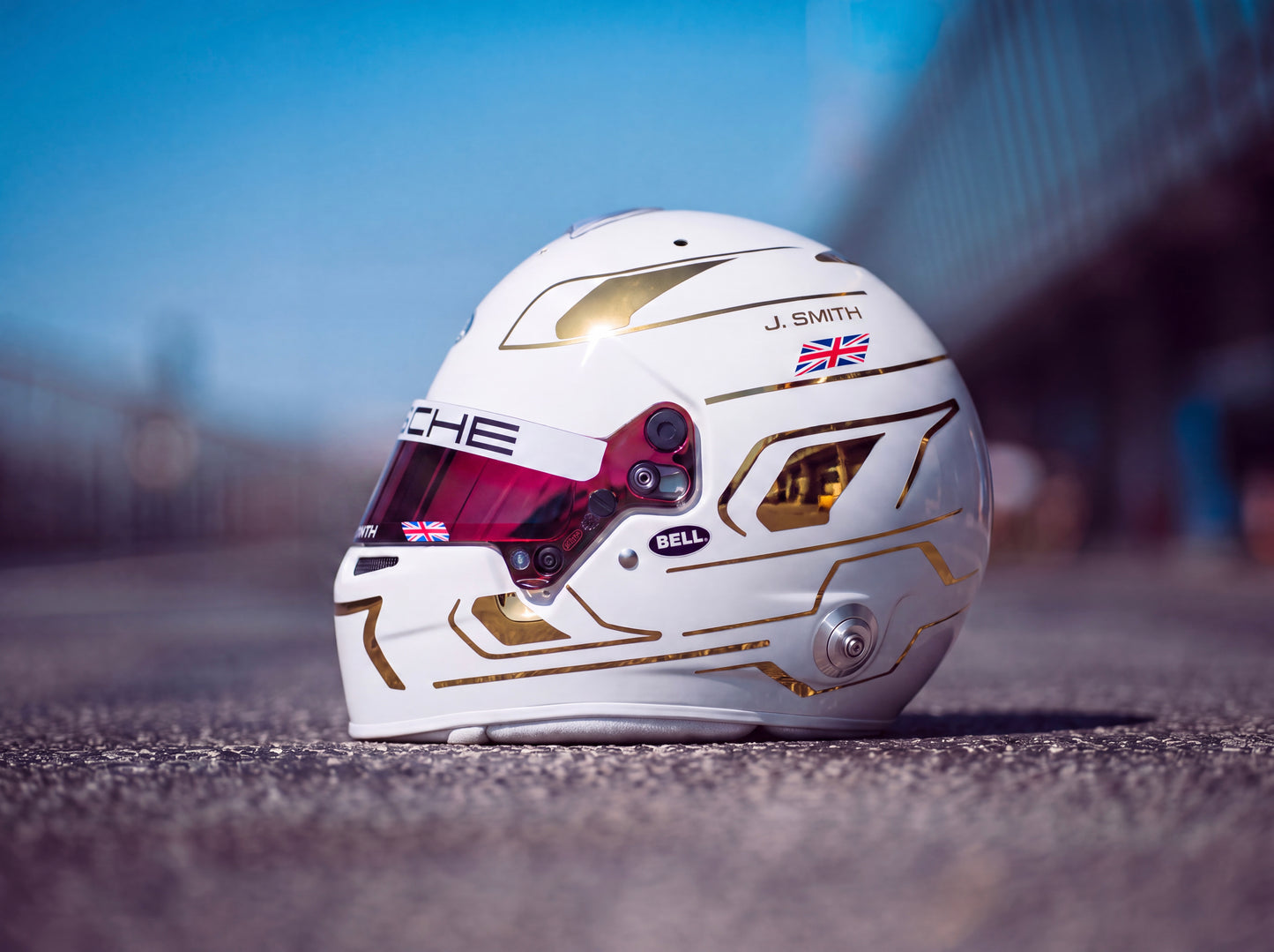 Monaco Sticker Kit for helmet Color Scheme #3 with Chrome (design pack) (Karting, Motorsport, Moto)