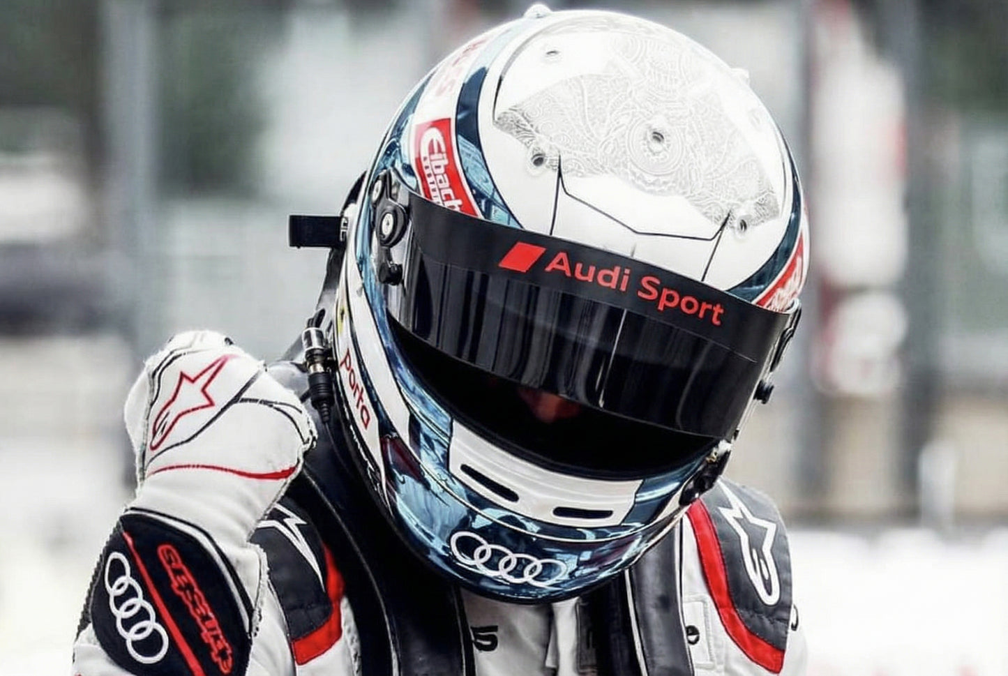 AUDI Sport Helmet Visor Sticker (Karting, Motorsport, Moto)