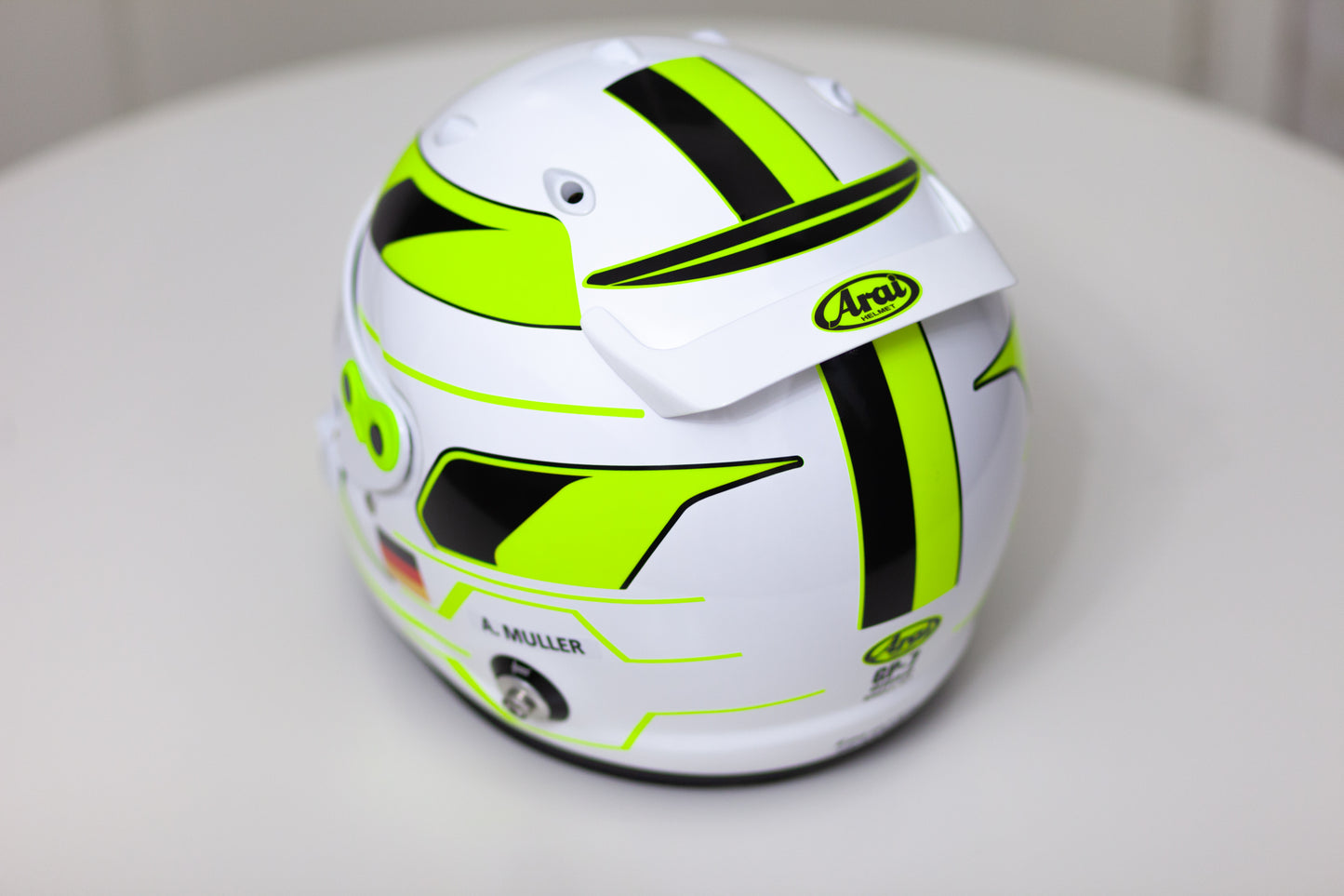 MONACO Sticker Kit for helmet Color Scheme #2 with Fluo (design pack) (Karting, Motorsport, Moto)