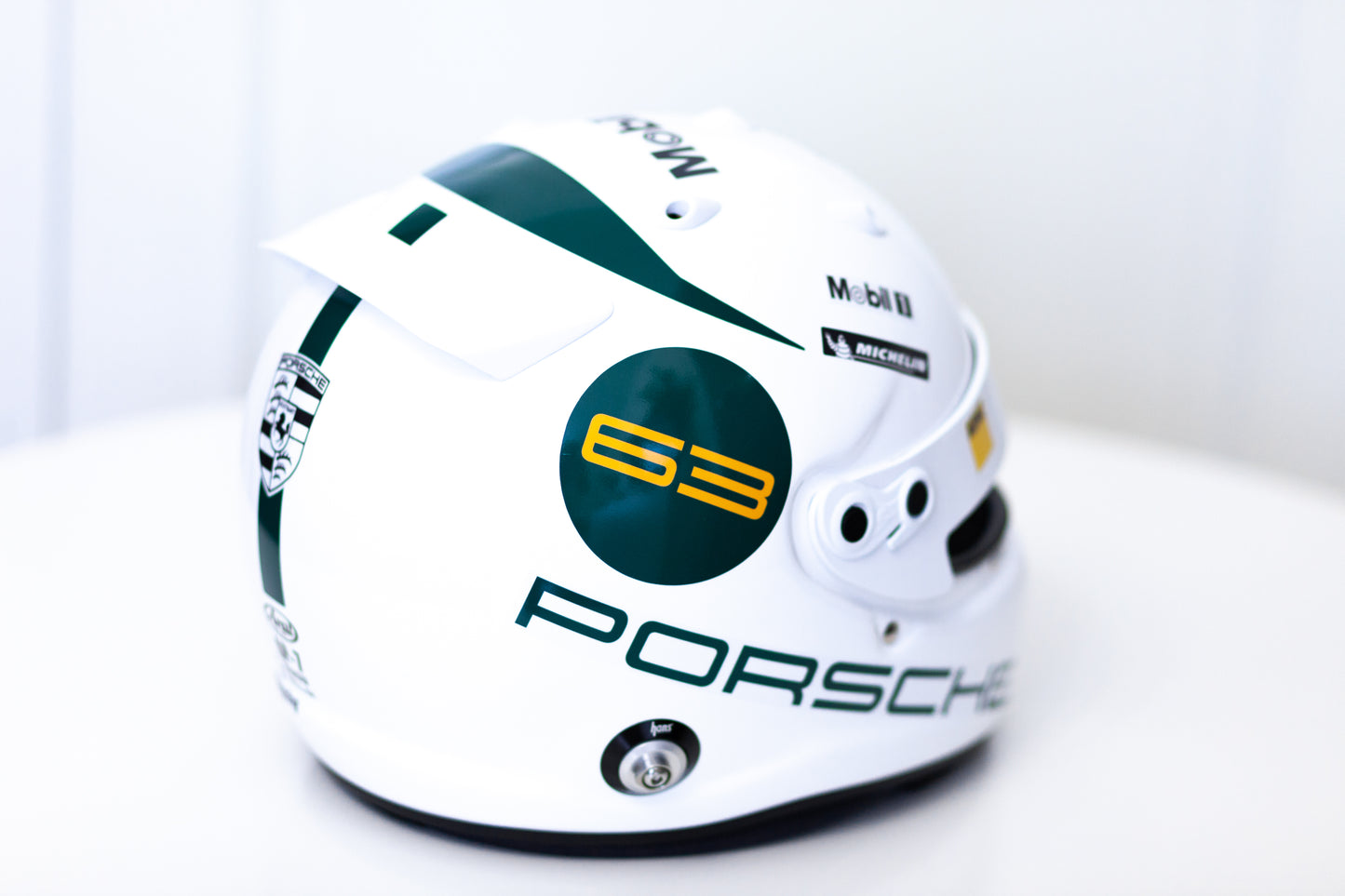 PORSCHE Challenge Helmet Sticker Pack Color Scheme #2 GREEN (design pack) (Karting, Motorsport, Moto)