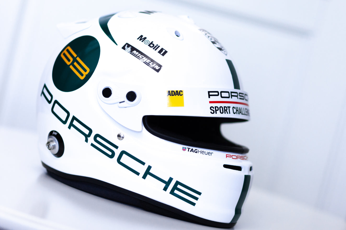 PORSCHE Challenge Helmet Sticker Pack Color Scheme #2 GREEN (design pack) (Karting, Motorsport, Moto)