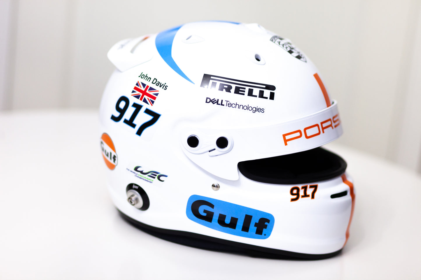 GULF Helmet Sticker Pack (design pack) (Karting, Motorsport, Moto)