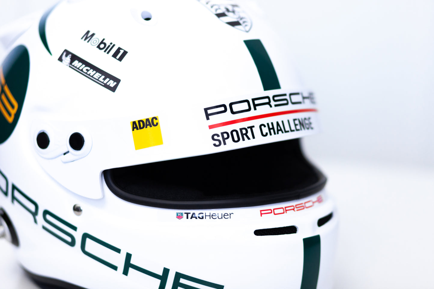 PORSCHE Challenge Helmet Sticker Pack Color Scheme #2 GREEN (design pack) (Karting, Motorsport, Moto)