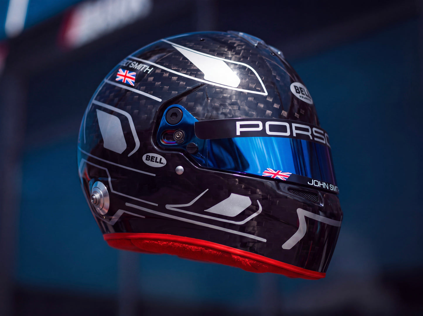 Monaco Sticker Kit for helmet Color Scheme #4 with Chrome (design pack) (Karting, Motorsport, Moto)