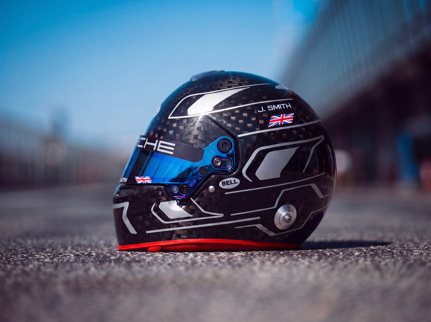 Monaco Sticker Kit for helmet Color Scheme #4 with Chrome (design pack) (Karting, Motorsport, Moto)