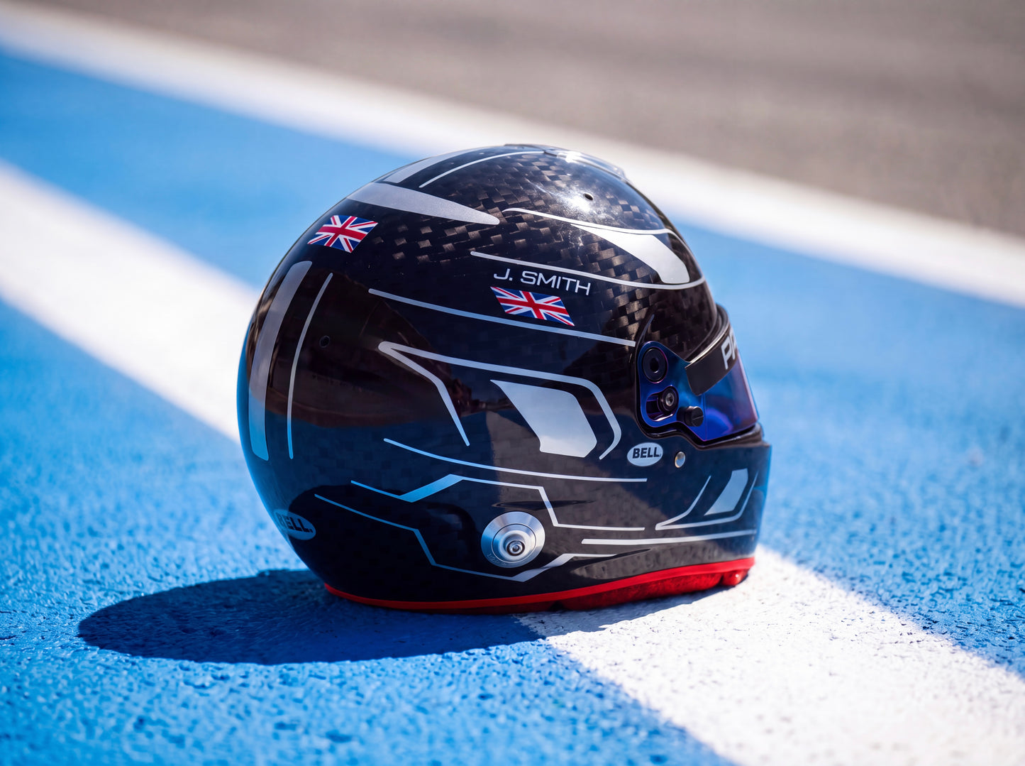 Monaco Sticker Kit for helmet Color Scheme #4 with Chrome (design pack) (Karting, Motorsport, Moto)