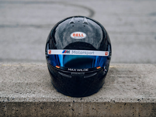 M Motorsport visor stripe for helmet (Karting, Motorsport, Moto)