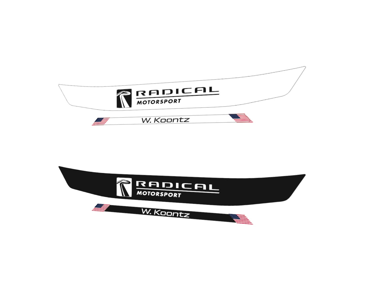 RADICAL Motorsports visor stripe for helmet (Karting, Motorsport, Moto)