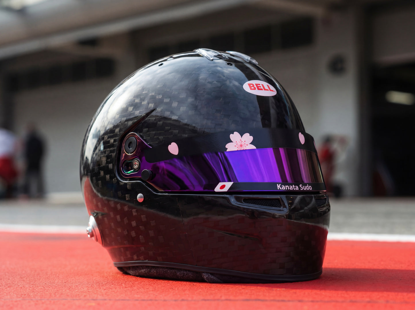 SAKURA visor stripe for helmet (Karting, Motorsport, Moto)